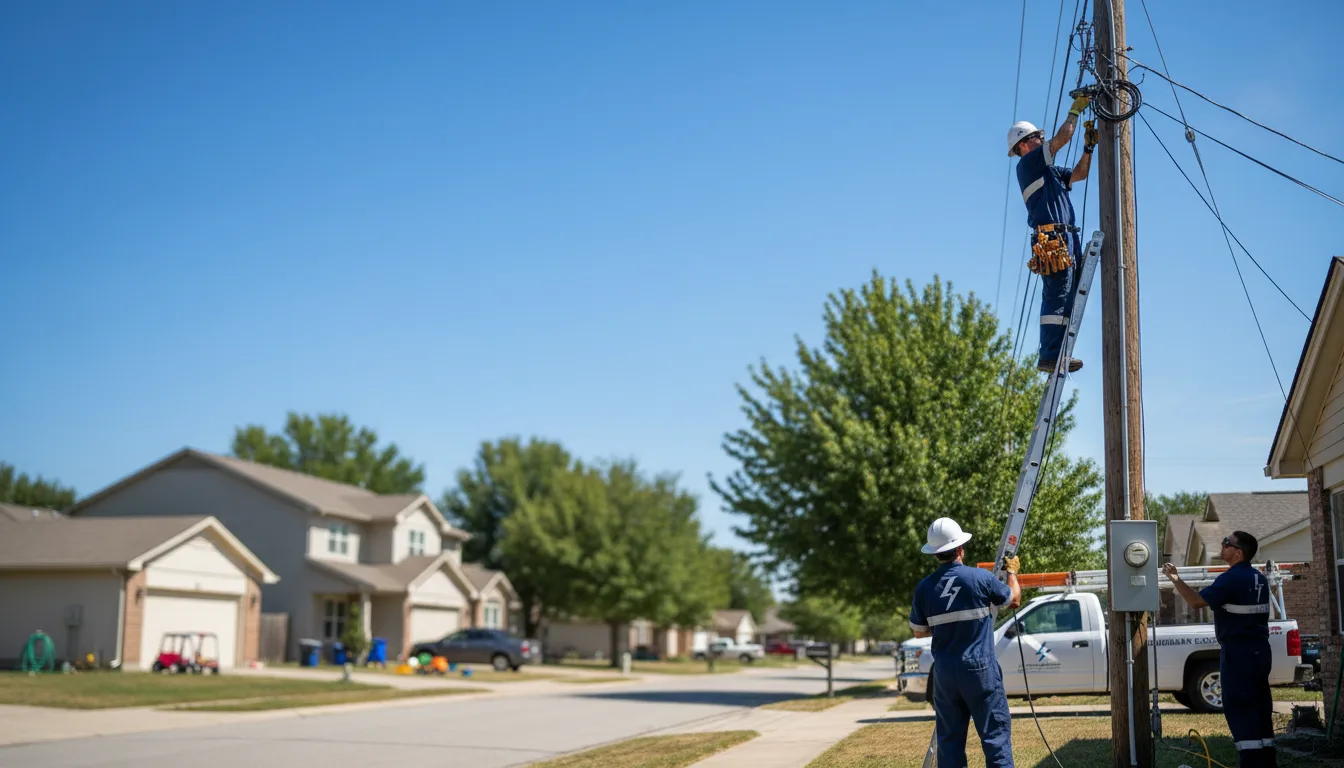 Residential electrician providing installation services in Hurdland, MO